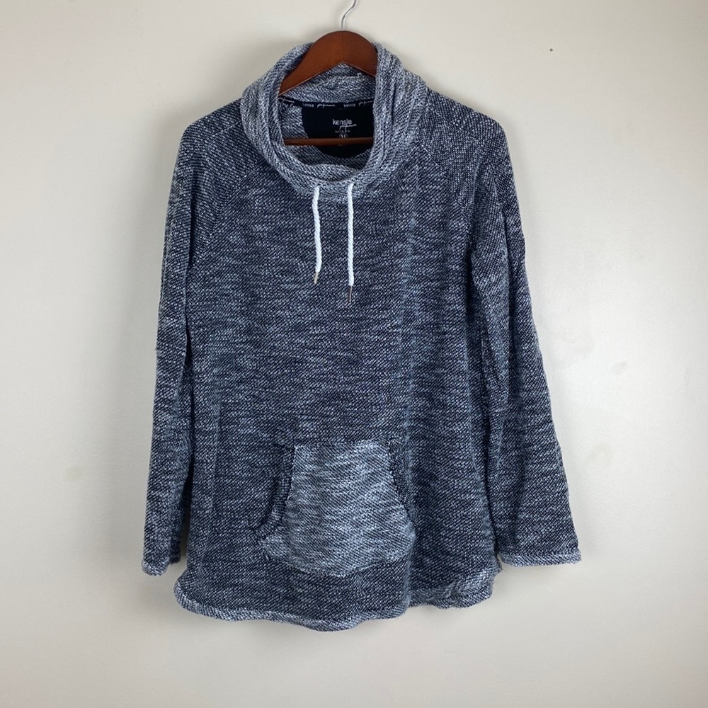 Kensie Performance Quick Dry Woman’s XL Pullover Sweater Grey Front Pocket